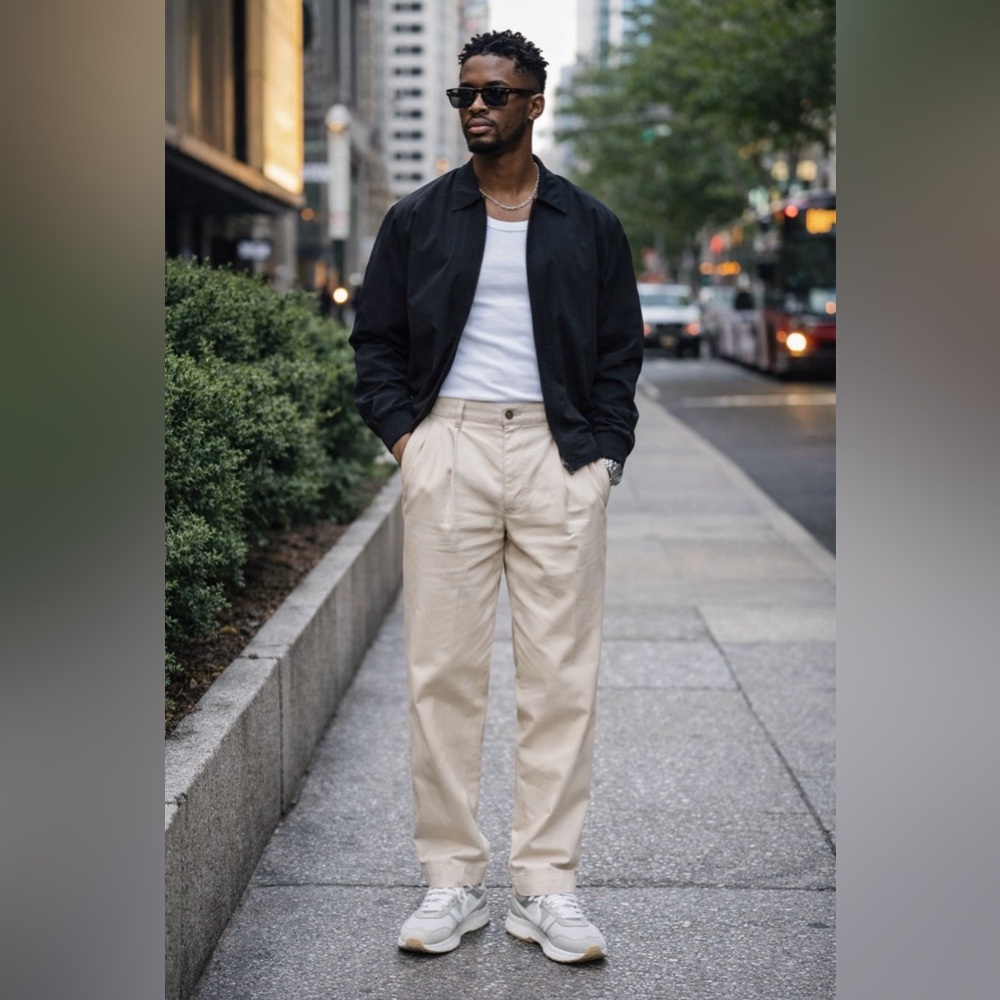 Dockers Men’s Classic Beige Dress Pants | Tailored Fit Neutral Slacks 36
